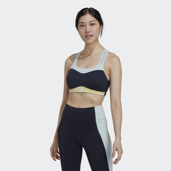 Bleu Brassière adidas TLRD Impact Training Maintien fort NQ206