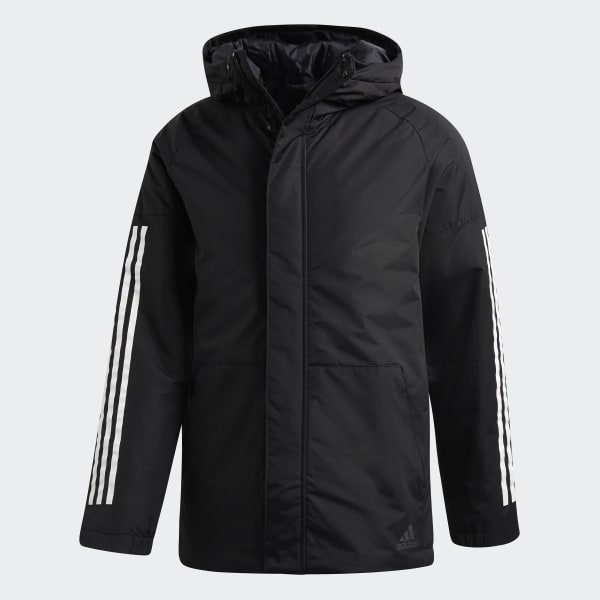 Adidas Xploric 3 Stripes Winter Jacket Black Adidas Us