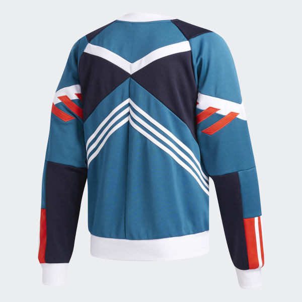 adidas originals nova retro sweatshirt in blue