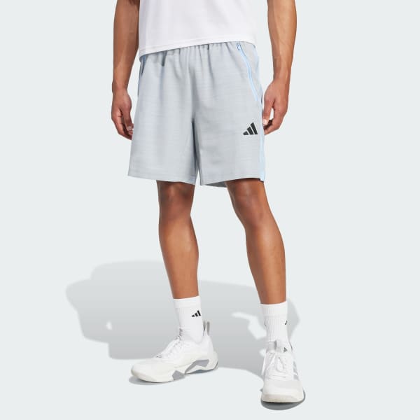 Blau Train Essentials Woven Mélange Shorts