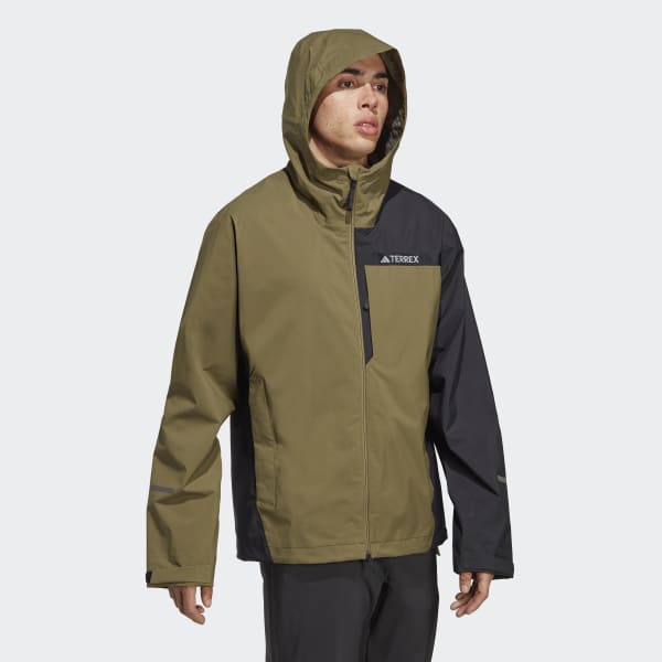 adidas Terrex Multi RAIN.RDY 2.5-Layer Rain Jacket - Green | adidas Canada