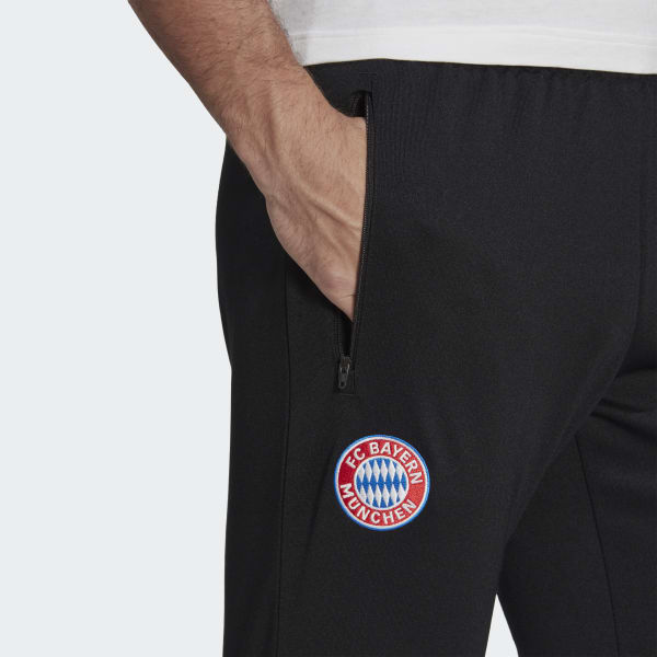 Svart FC Bayern Essentials Trefoil Treningsbukse BUU00