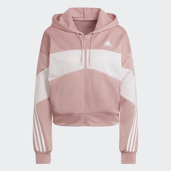 Pink adidas Sportswear Bold Block Track Suit MME55
