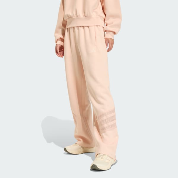 Pink FUTURE ICONS THREE STRIPES OPEN HEM PANT