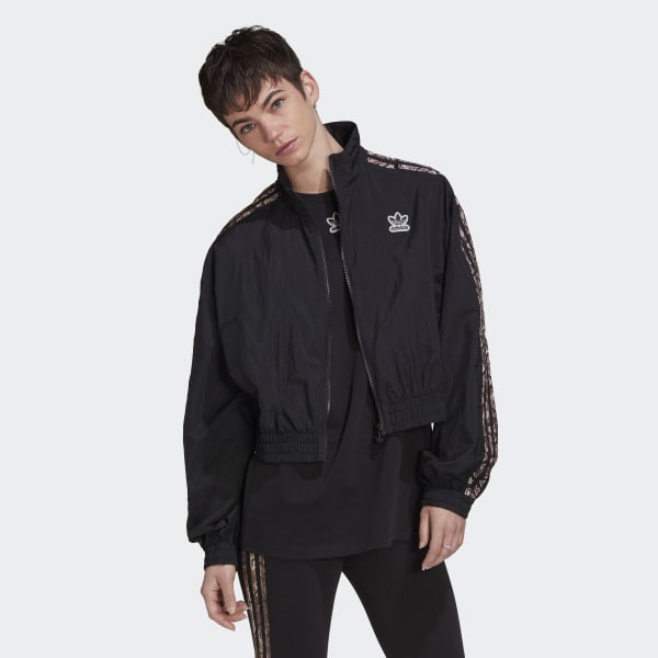 Jaqueta Corta Vento Preto adidas adidas Brasil