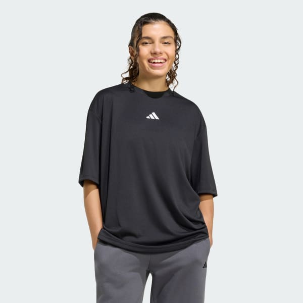 Hitam TEE GRAFIS OLAHRAGA LEMBUT