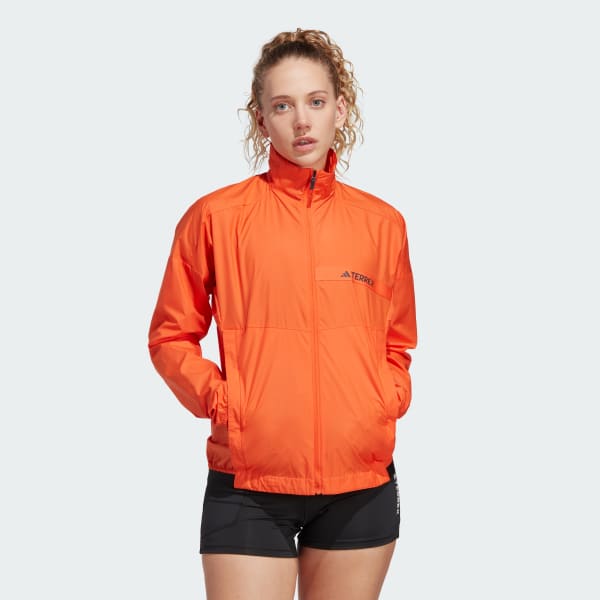 adidas TERREX | Orange - Women\'s | US Wind Hiking Jacket adidas Multi