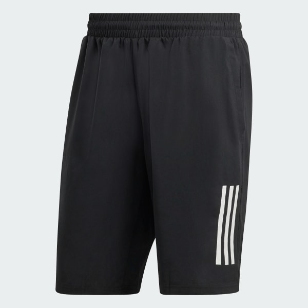 Negro Shorts De Tenis Club 3 Rayas
