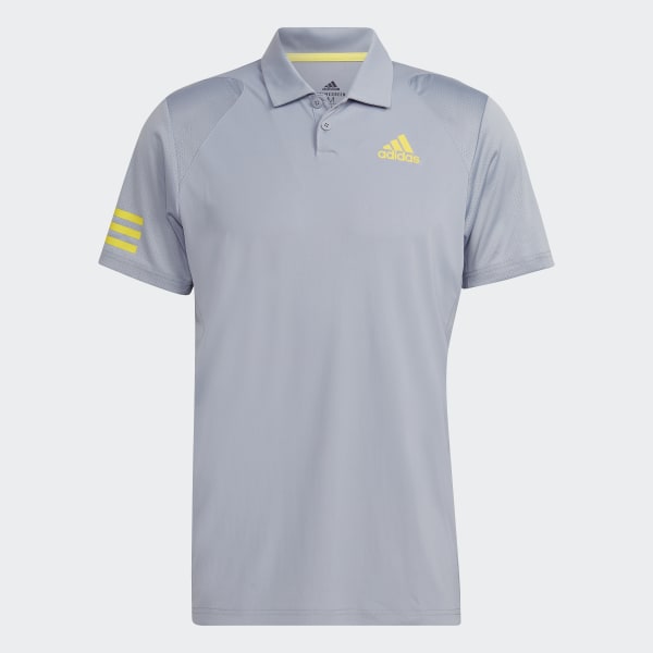 Grey Club Tennis 3-Stripes Polo Shirt 22589