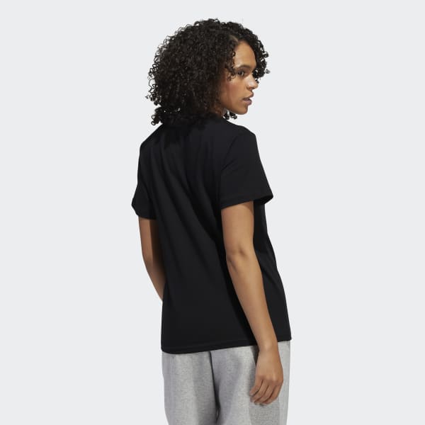 Schwarz Floral Graphic T-Shirt