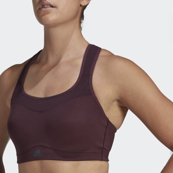 Red adidas TLRD Impact Training High-Support Bra NQ206