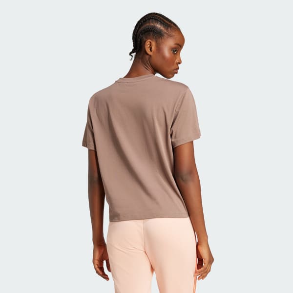 Brown Adicolor Trefoil Boxy Tee