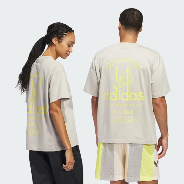 Bej adidas Sport Design Studio Jabbar Graphic Tişört