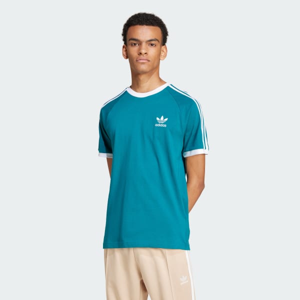 Camiseta Adicolor Classics 3-Stripes - Turquesa adidas | adidas Brasil