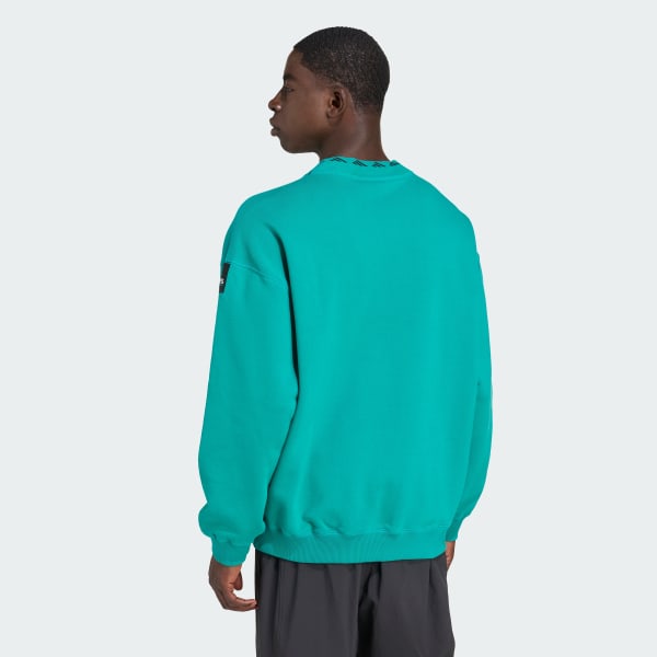 Gronn EQT Wash Crewneck Genser