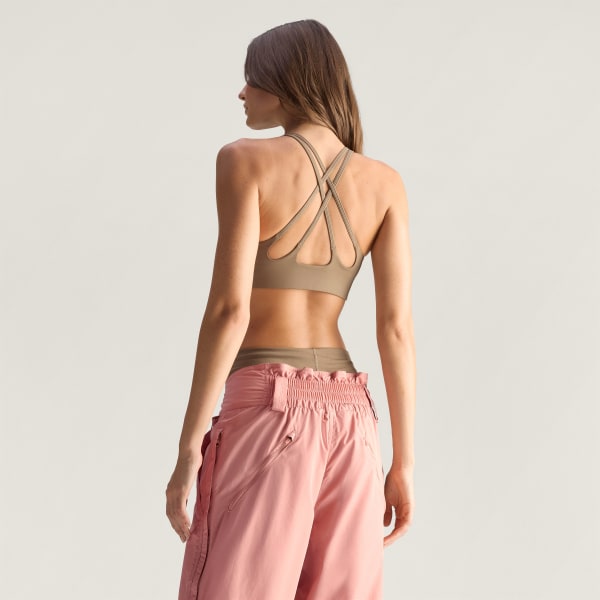 Kahverengi adidas by Stella McCartney Yoga Sporcu Sütyeni