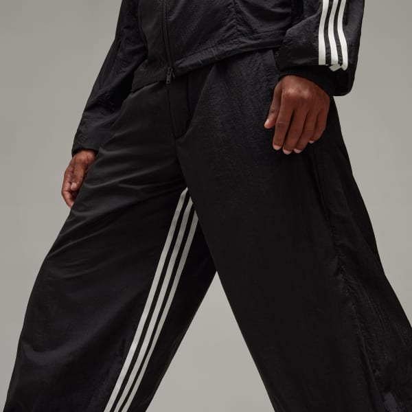 adidas Y-3 3-Stripes Nylon Shell Pants - Black | Free
