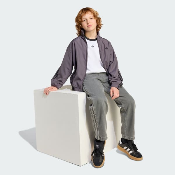 Gris Chaqueta Tejido Niños