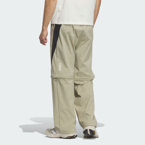 Brown 엑스플로릭 바람막이 지퍼 오프 팬츠