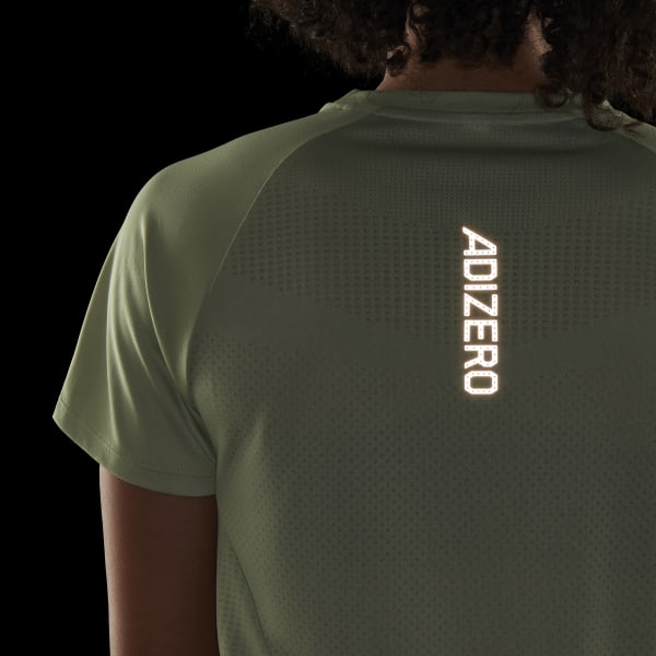 Groen Parley Adizero Running T-shirt TQ446