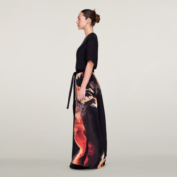 Black Y-3 AOP Track Skirt