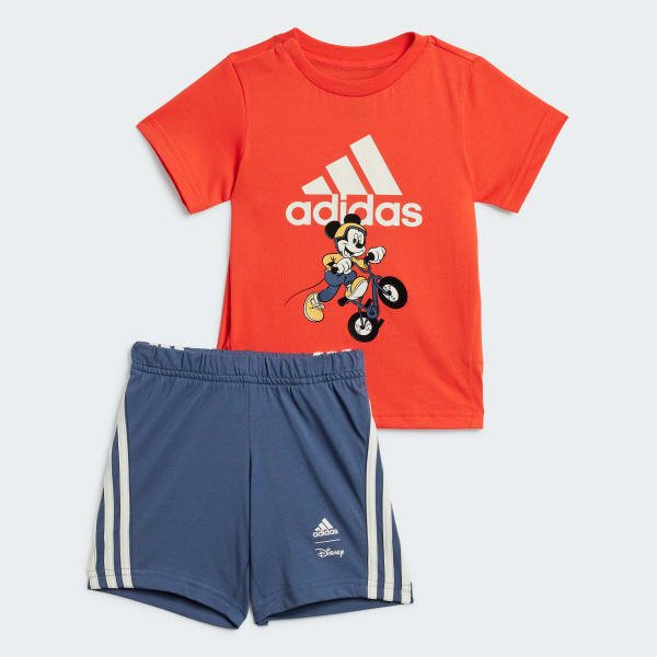 Naranja Conjunto Camiseta y Shorts Disney Mickey Mouse