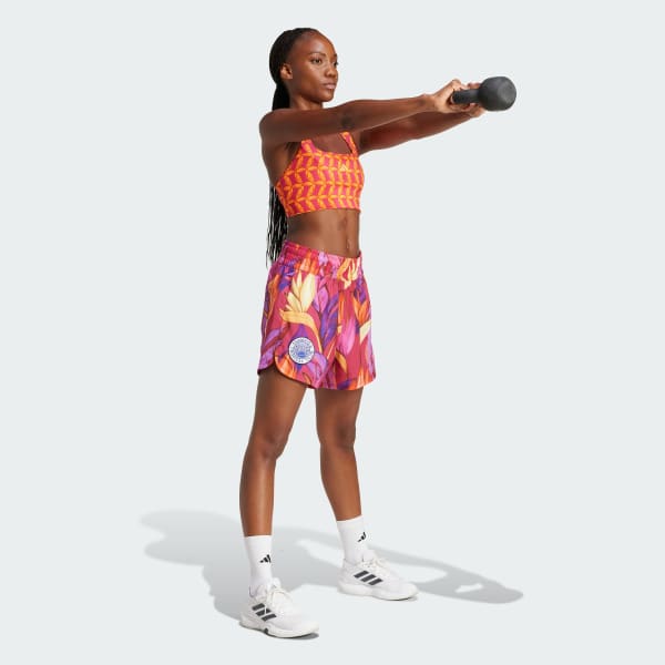 Pomarańczowy Biustonosz adidas x FARM Rio Medium-Support