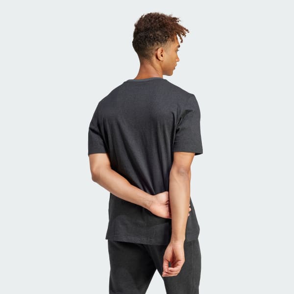 Black Seasonal Essentials Mélange Tee