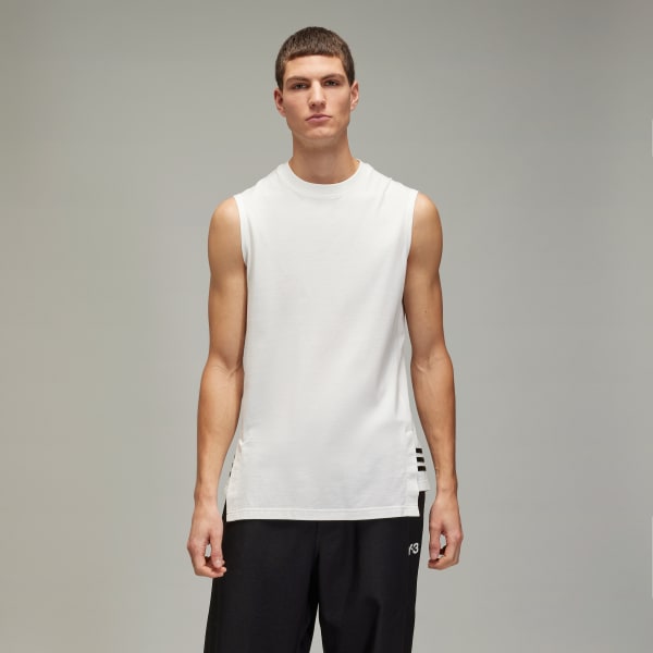 White Y-3 Tank Top