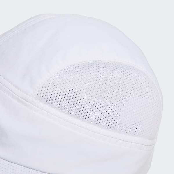 White Wide Visor Cap