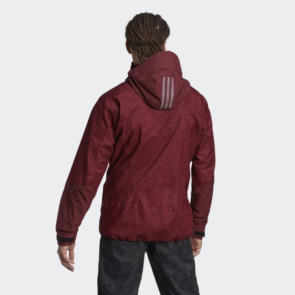 Bordowy Terrex Techrock Primeknit RAIN.RDY Anorak