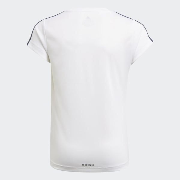 bílá Tričko Designed 2 Move 3-Stripes