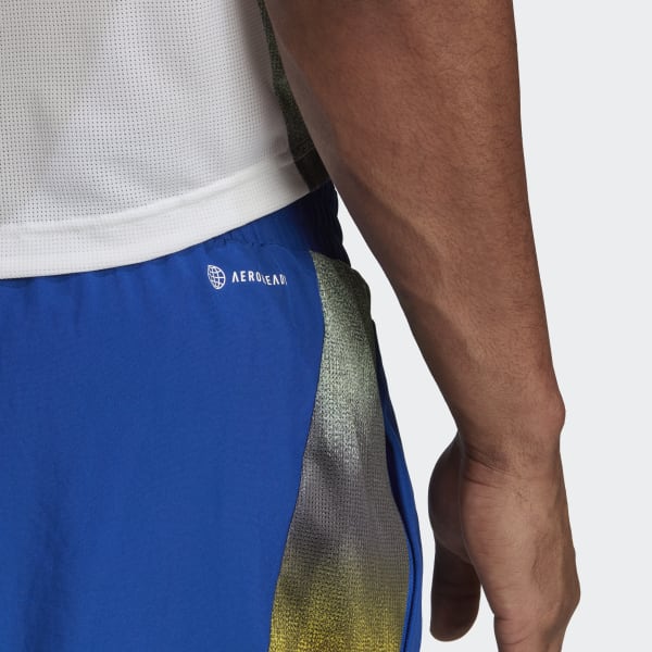 Blau Designed for Movement AEROREADY HIIT Graphic Training Shorts UU682
