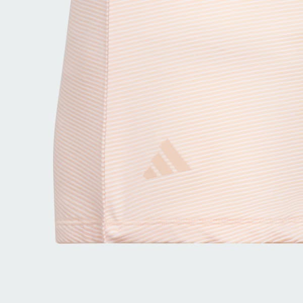 Rose Polo sans manches rayures Ottoman Enfants