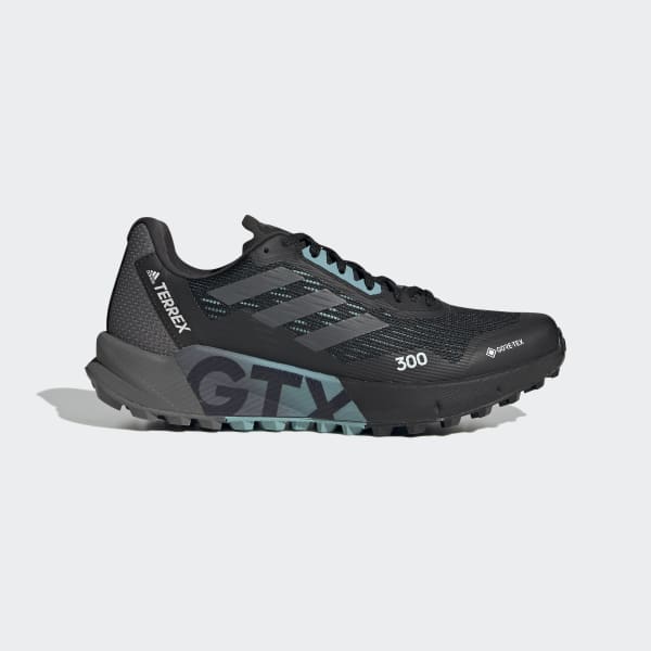 Adidas Terrex Agravic Flow 2.0 GORE-TEX Trail Running Shoes Core Black 7 - Womens Trail Running Shoes