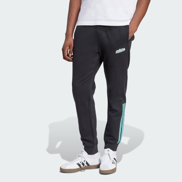 Nero Pantaloni in pile a 3 strisce