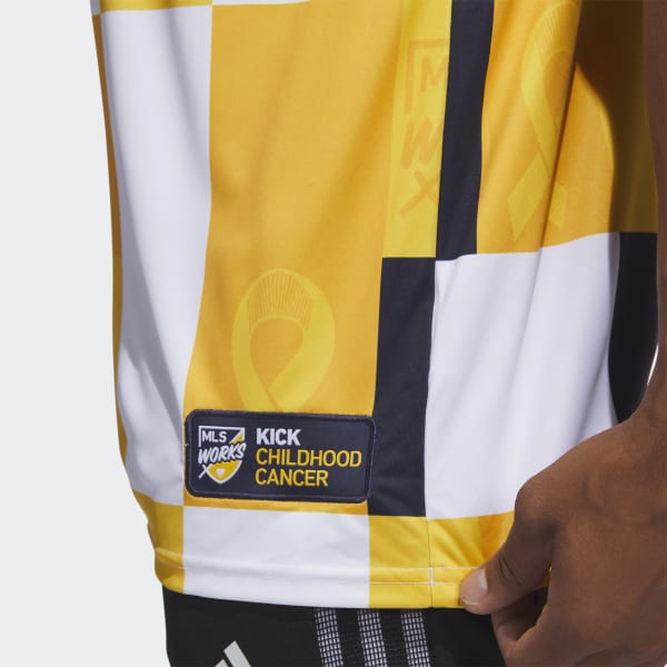 Adidas Youth Charlotte FC '23 Kick Childhood Cancer Jersey Bright Purple/Yellow, X-Large - Licensed Soccer at Academy Sports