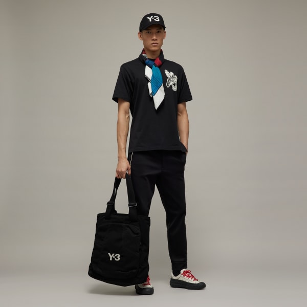 Schwarz Y-3 SST Trainingshose