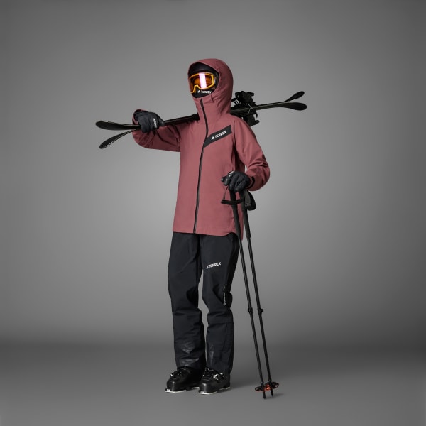 Schwarz Terrex Techrock 3L GORE-TEX C-Knit Bib Skihose