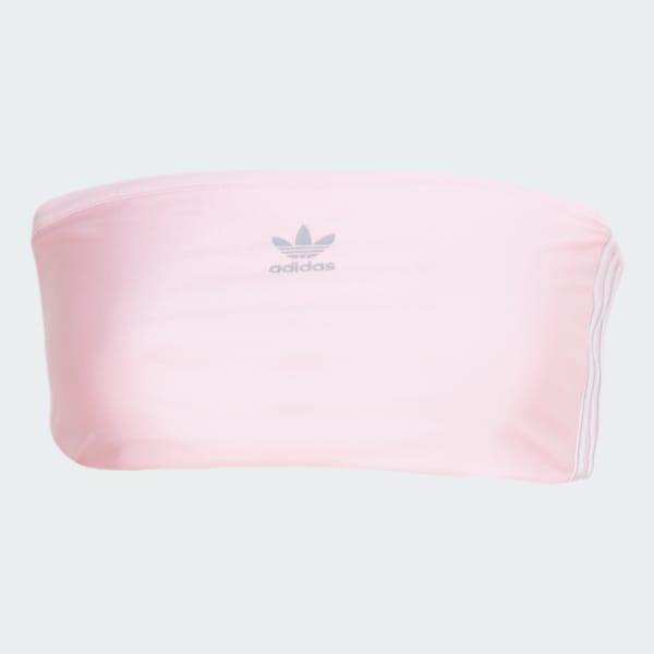 Rosa Top Tubo 3 Franjas