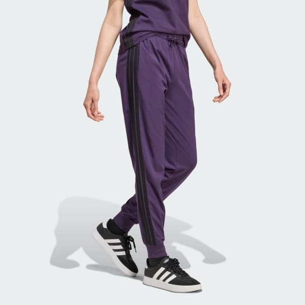 Purpura Pantalón Jogger Essentials 3 Tiras