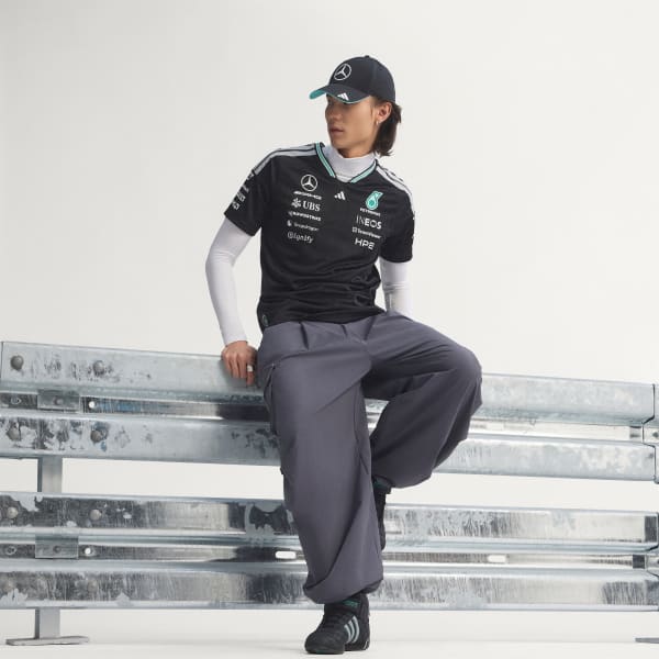 Đen ÁO ĐẤU TAY ĐUA CHÍNH HÃNG MERCEDES - AMG PETRONAS FORMULA 1 TEAM