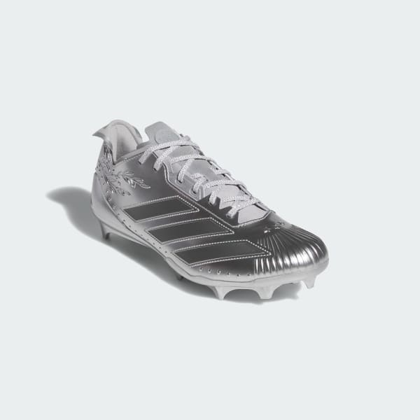 Silver Adizero Electric II Coins American Football Cleats
