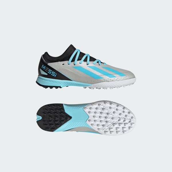 adidas X Crazyfast Messi.3 Turf Soccer Shoes - Silver | Kids' Soccer ...