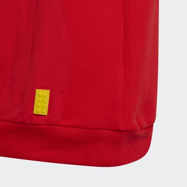 Vermelho Camisola com Capuz 3-Stripes adidas x Classic LEGO®