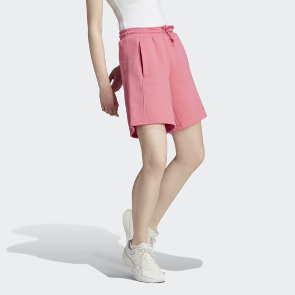 adidas ALL SZN Fleece Shorts - adidas Pink Women\'s Lifestyle | US 