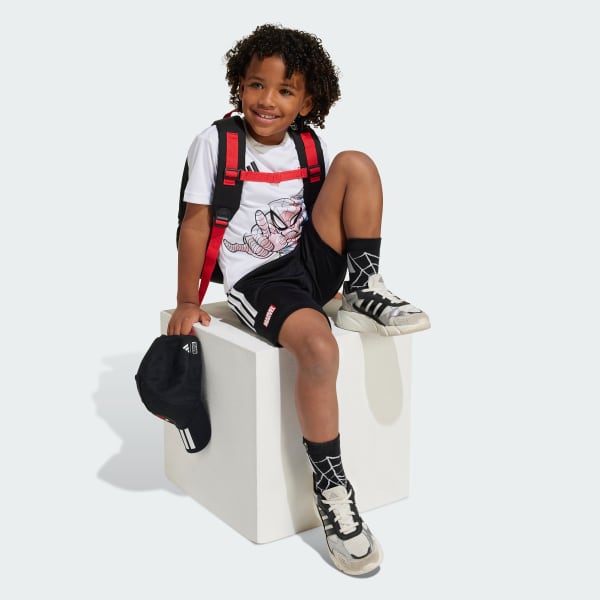 Weiss ADIDAS MARVEL SPIDER-MAN T-SHIRT-SET