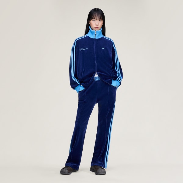 Blue adidas Originals by Avavav Velour Track Top