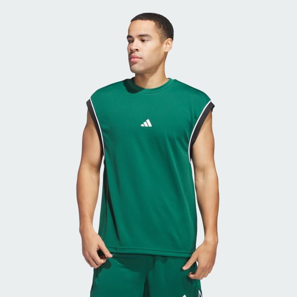Camiseta sin mangas adidas Basketball All-World Verde adidas