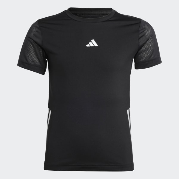 Zwart Running AEROREADY 3-Stripes T-shirt